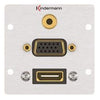 Kindermann Anschlussblende – HDMI, VGA und Audio in einem