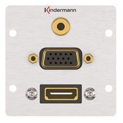 Kindermann Anschlussblende – HDMI, VGA und Audio in einem