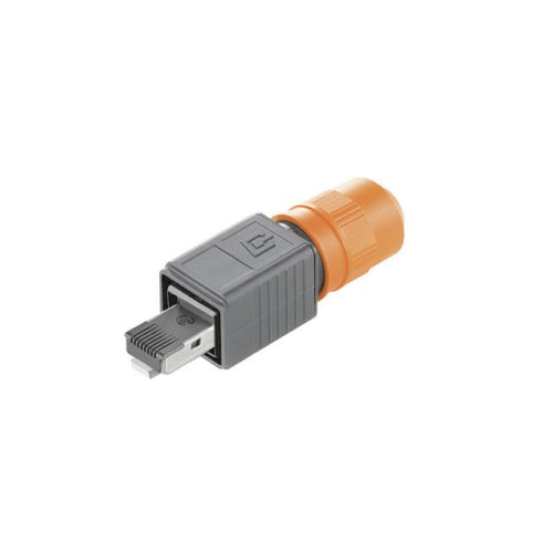 Weidmüller RJ-45 Steckverbinder – Cat6/6a, Schwarz-Orange