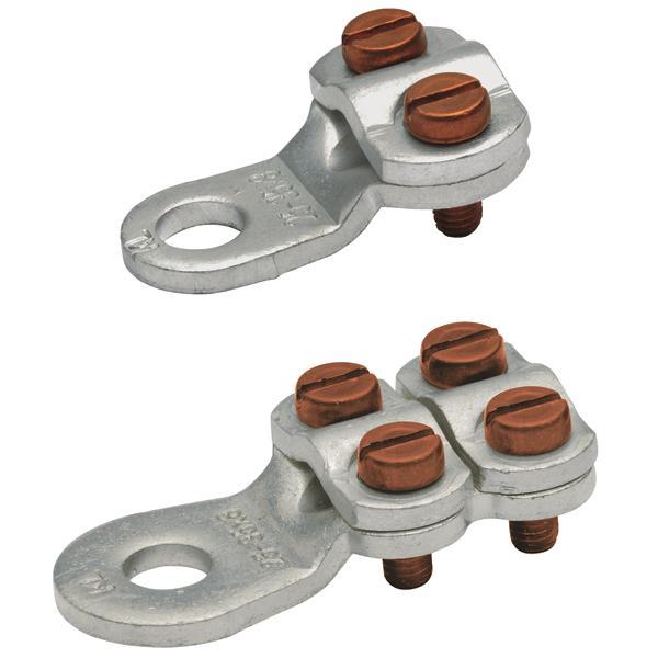 Klauke Klemmkabelschuh – 50qmm, verzinnt, 4 Bronzeschrauben