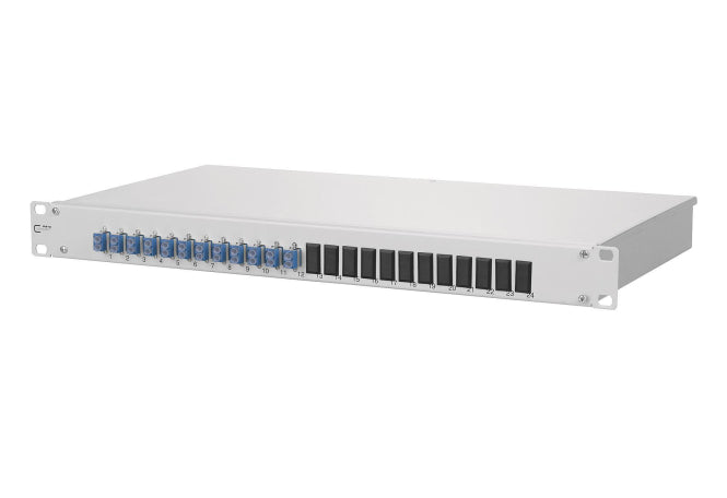METZ CONNECT LWL-Patchpanel – 24 Ports, Rackeinbau