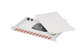 Telegärtner Patchpanel – 12 Anschlüsse, für Glasfaserkabel