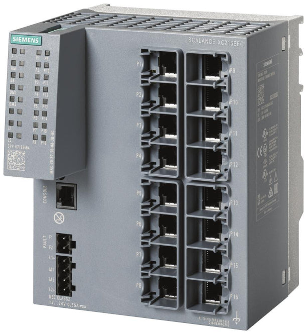 Siemens Netzwerk-Switch – 16 Ports, robustes Design