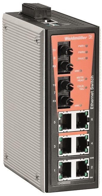 Weidmüller Industrieswitch – 6 Ethernet-Ports, einfache Verwaltung