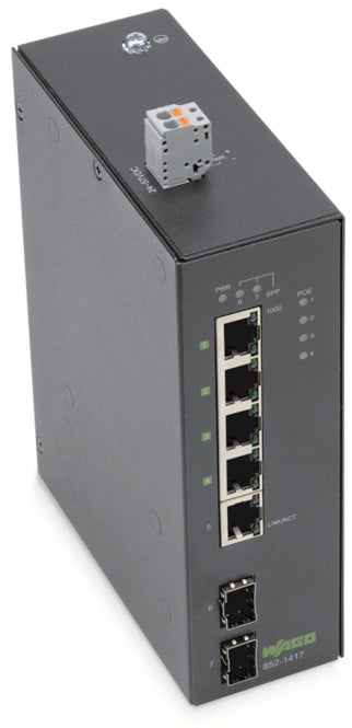 WAGO Netzwerk-Switch – 5 Ports, einfache Einrichtung