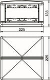 OBO Bettermann Kabeltank – Platzsparend, graphitschwarz
