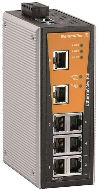 Weidmüller Industrieswitch – 8 Ethernet Ports, einfache Verwaltung