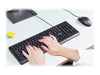 Trust TKM-250 Tastatur-Maus-Set – USB, spritzwassergeschützt