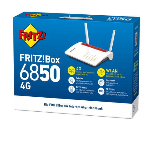 FRITZ!Box WLAN-Router – Dual-Band, 4G-Unterstützung