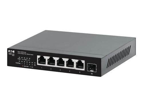 EATON 5-Port Desktop Switch – 2.5 Gbps, PoE+ Unterstützung