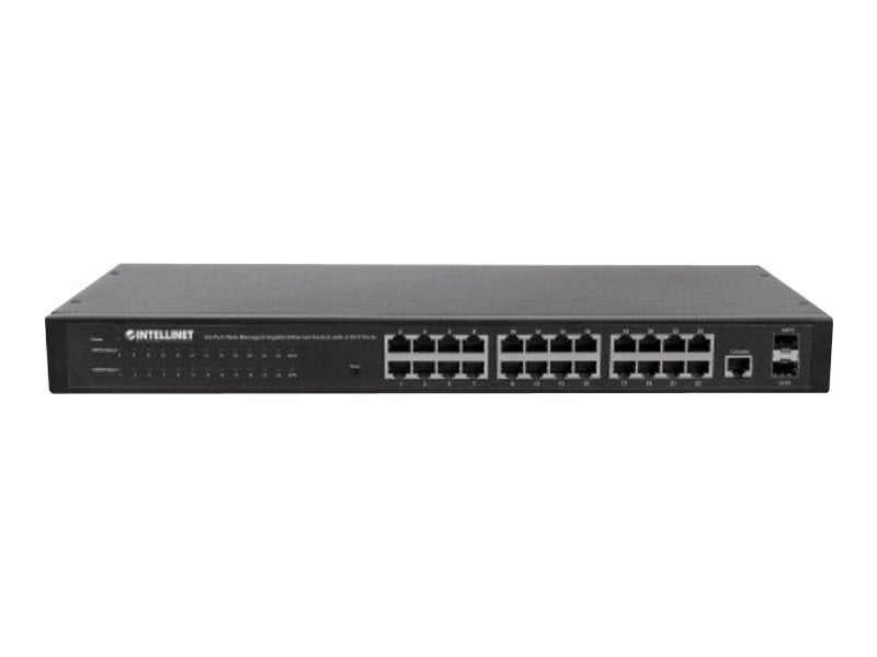 INTELLINET Netzwerk-Switch – 24 Ports, Gigabit-Geschwindigkeit