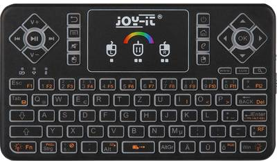 JOY-IT Mini Wireless Tastatur – RGB Licht, Touchpad