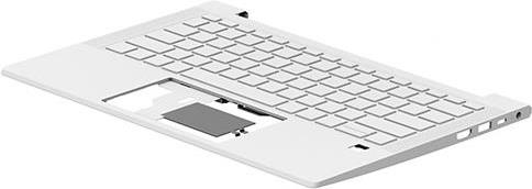 HP Ersatztastatur Notebook – Beleuchtet, Spanisch, Silberabdeckung