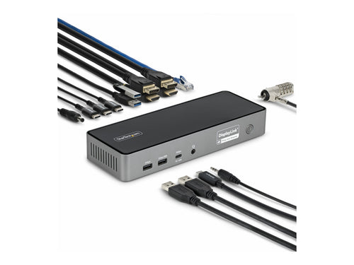 StarTech USB-C Dockingstation – Drei Monitore, Laptop-Ladestation