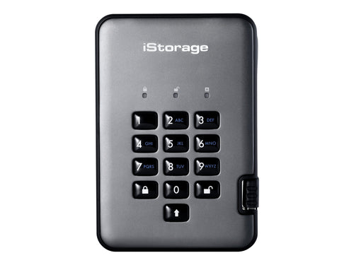 iStorage Externe SSD – 256 GB, sichere PIN-Verschlüsselung