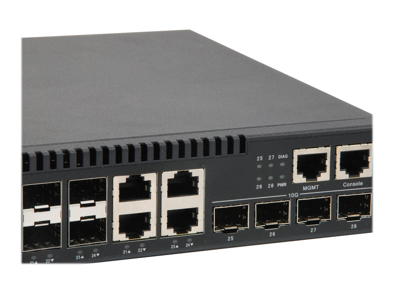 LEVELONE Netzwerk-Switch – 28 Anschlüsse, Rack-montierbar