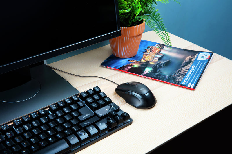 TRUST Voca Comfort Maus – Ergonomisch, 6 Tasten, USB