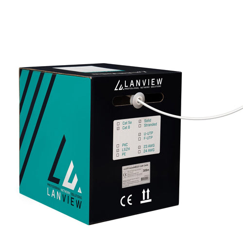Lanview Cat6 Netzwerk-Kabel – 305m, halogenfrei, 10 Gigabit