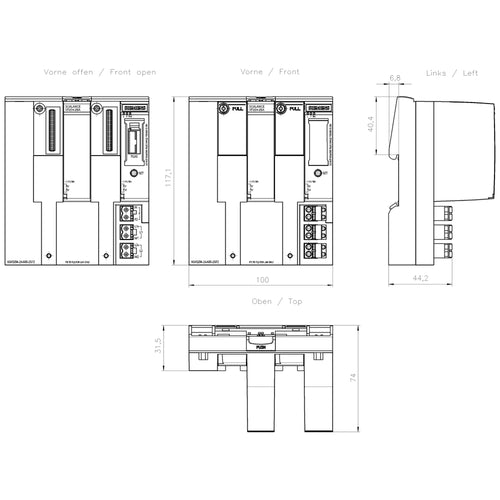 Siemens Ethernet Switch – 8 Ports, zuverlässige Netzwerkverbindung
