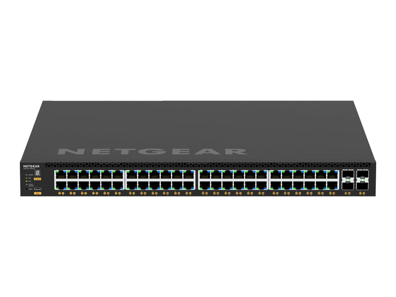 Netgear Managed Switch – 48 PoE+ Anschlüsse, 4 SFP+ für schnelles Netzwerk