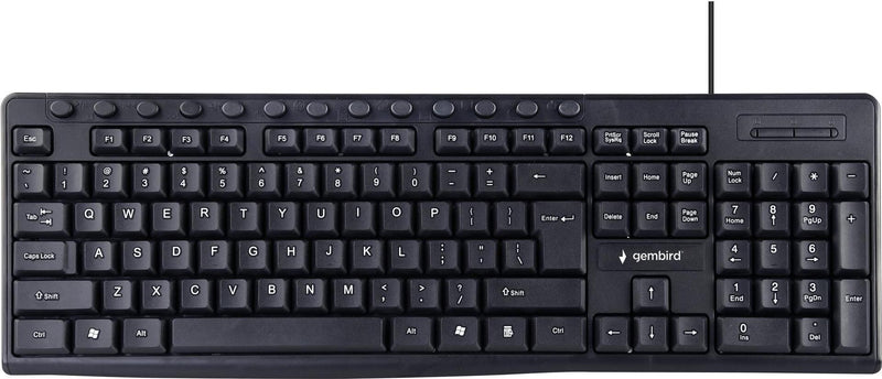 GEMBIRD Multimedia-Tastatur – USB-Anschluss, 13 Sondertasten