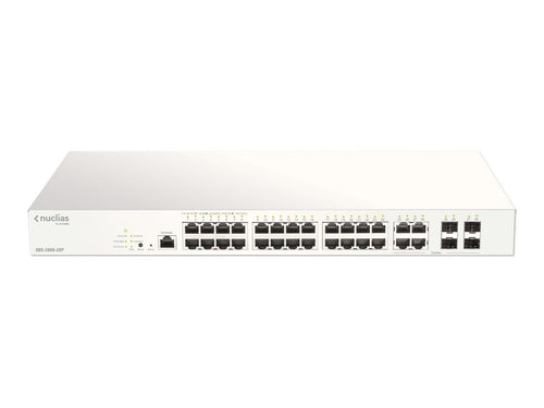 D-Link 28-Port Netzwerkswitch – Cloud-Verwaltung, PoE+ Unterstützung