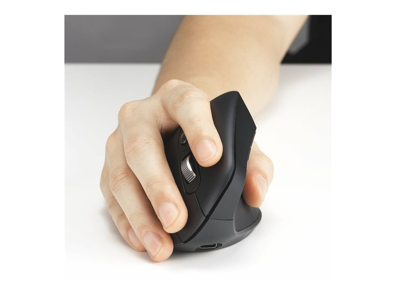 Kensington Ergonomische Funkmaus – Wiederaufladbar, 5 Tasten