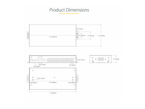 StarTech 16-Port USB Hub – Industriell, schnelle Datenübertragung