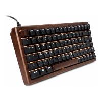 SHARKOON SKILLER Tastatur – Holzoptik, leise Tasten