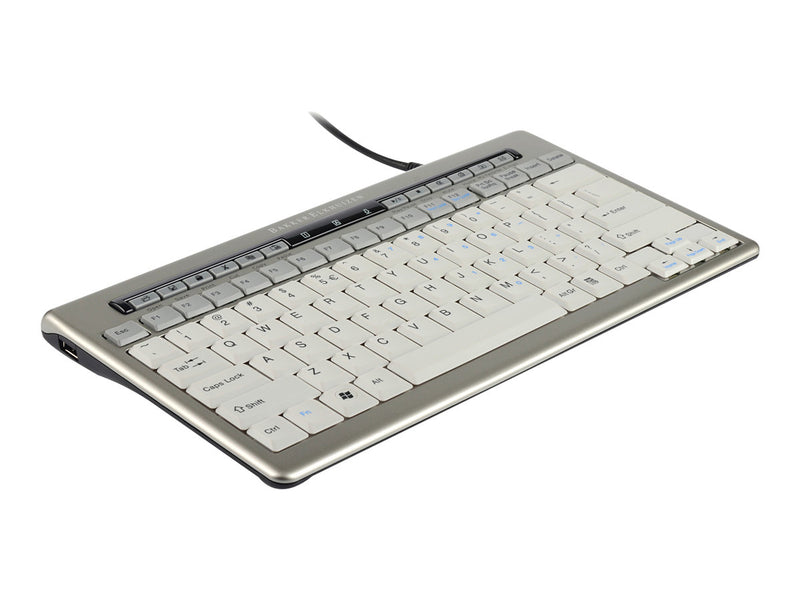 BakkerElkhuizen S-board 840 – Kompakte USB-Tastatur mit USB-Hub