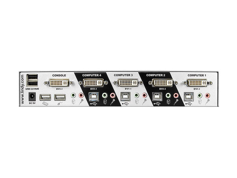 Lindy KVM Switch – 4 PCs mit einem Monitor und USB steuern