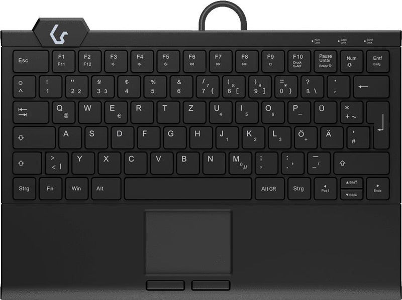 KeySonic Mini-Tastatur – Touchpad & Hintergrundbeleuchtung