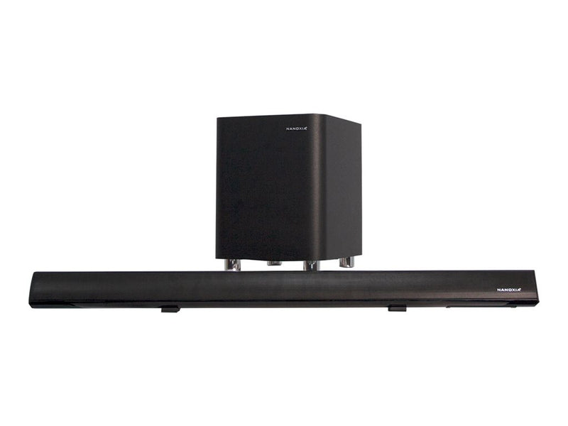 Nanoxia Soundbar mit Subwoofer – Kabellos, 120 Watt Leistung