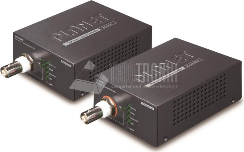 PLANET PoE-Adapter Kit – Schnelles Ethernet über Koaxialkabel