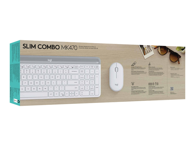 Logitech Kabelloses Tastatur-Maus-Set – Schlankes Design, 10m Reichweite