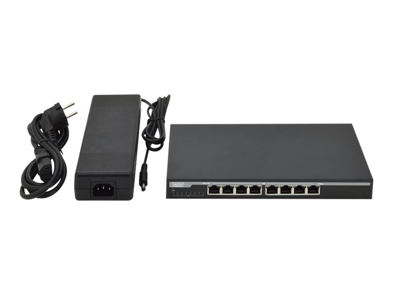 Digitus 8-Port PoE Switch – Strom und Daten über ein Kabel