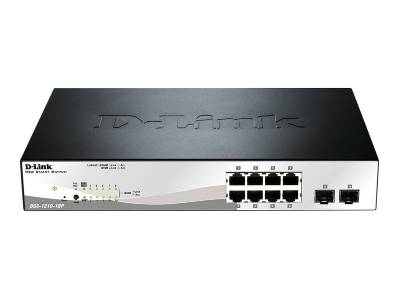 D-Link 10-Port Switch – PoE, Gigabit Ethernet für einfache Verwaltung