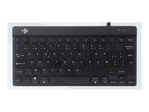 R-GO TOOLS Ergonomische USB-Tastatur – Kompakt, AZERTY Layout