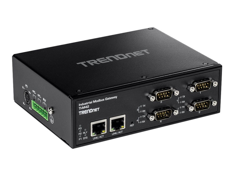 TRENDnet Gateway – 4 Anschlüsse, für industrielle Anwendungen