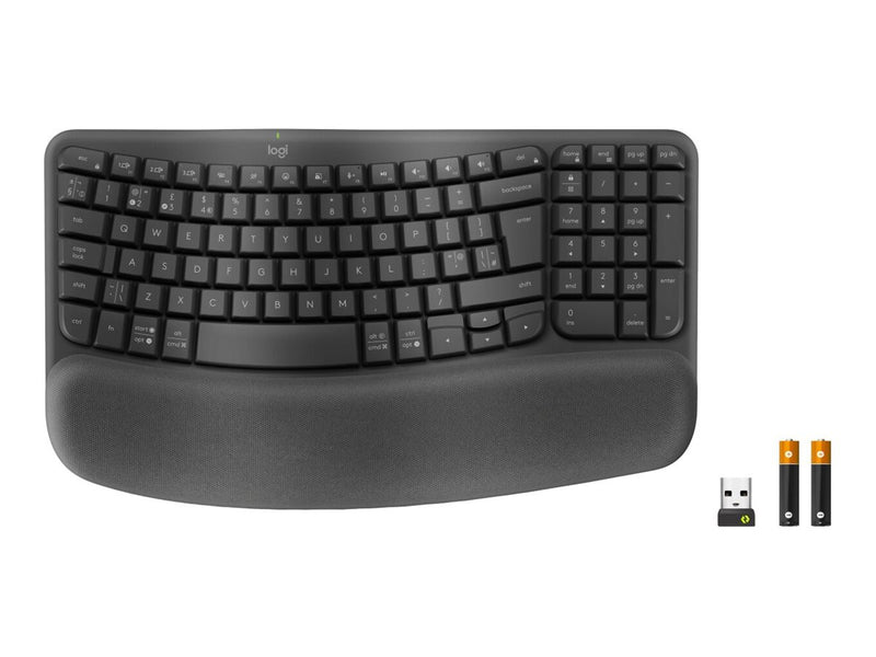 Logitech Ergonomische Tastatur – Kabellos, komfortables Design