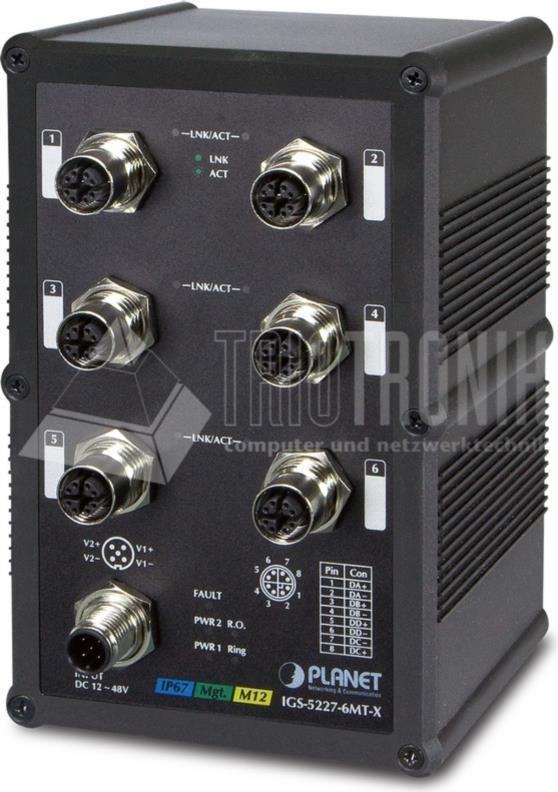 Planet Technology Netzwerk-Switch – 6-Port, robustes Design
