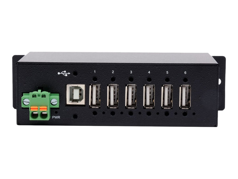 Exsys USB-Hub – 6 Ports, robustes Metallgehäuse
