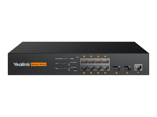 Yealink 8-Port Switch – PoE+ für effiziente Netzwerke