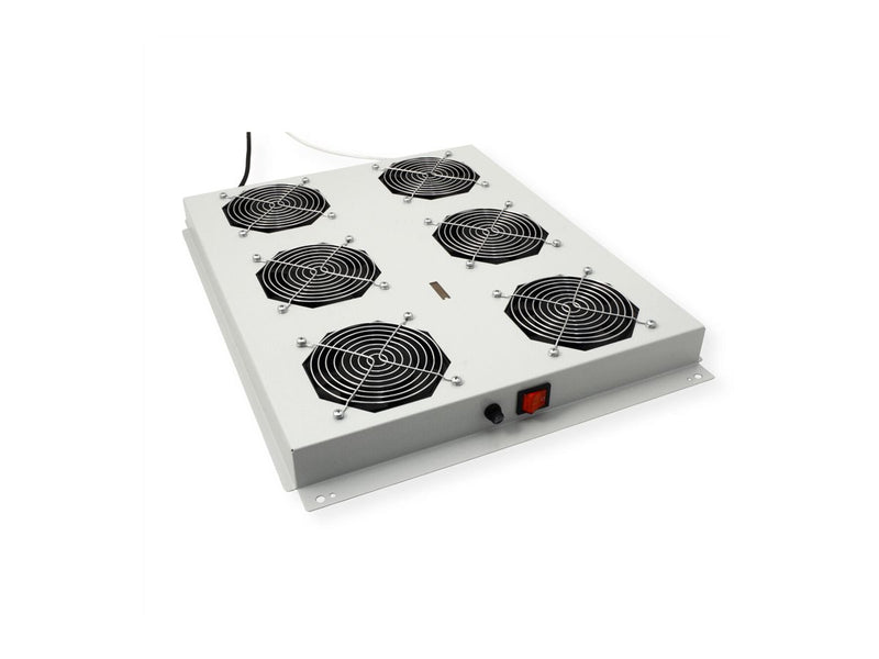 Roline Rack-Lüftereinheit – 6 Lüfter, Thermostat-gesteuert