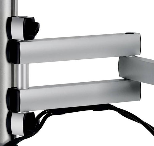 NOVUS Tastaturhalter XL – Silber, verstellbarer Neigungswinkel