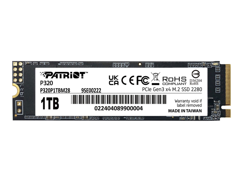 Patriot P320 SSD – 1 TB Speicher, schnelle PCIe-Verbindung