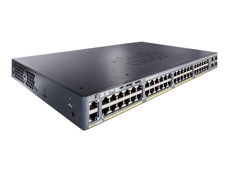 Cisco Netzwerk-Switch – 48 Anschlüsse, stapelbar, PoE+