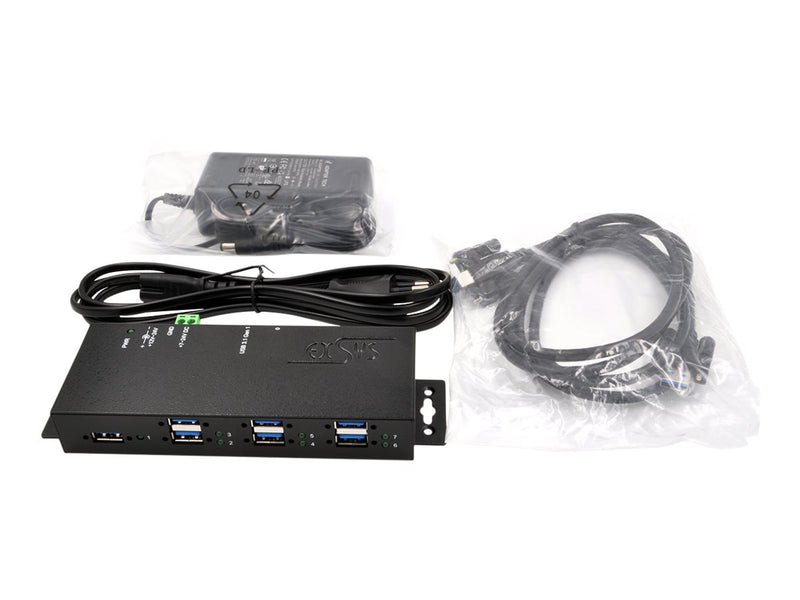 EXSYS USB Hub – 7 Anschlüsse, Schnellladefunktion