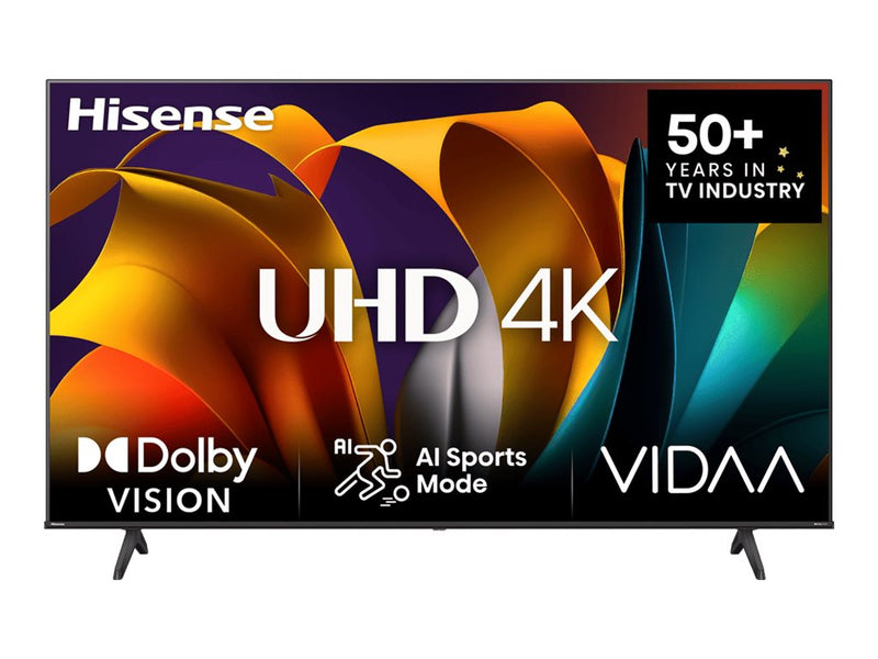 Hisense 50" Smart TV – 4K UHD, LED-Hintergrundbeleuchtung
