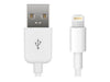 MicroConnect USB-Kabel – 2m, Weiß, für Apple-Geräte